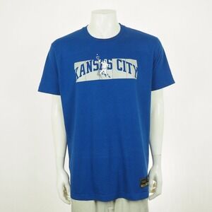 Baseballism Kansas City Royals Tee Shirt Mens 2XL XXL Blue MLB Team Crew Retro